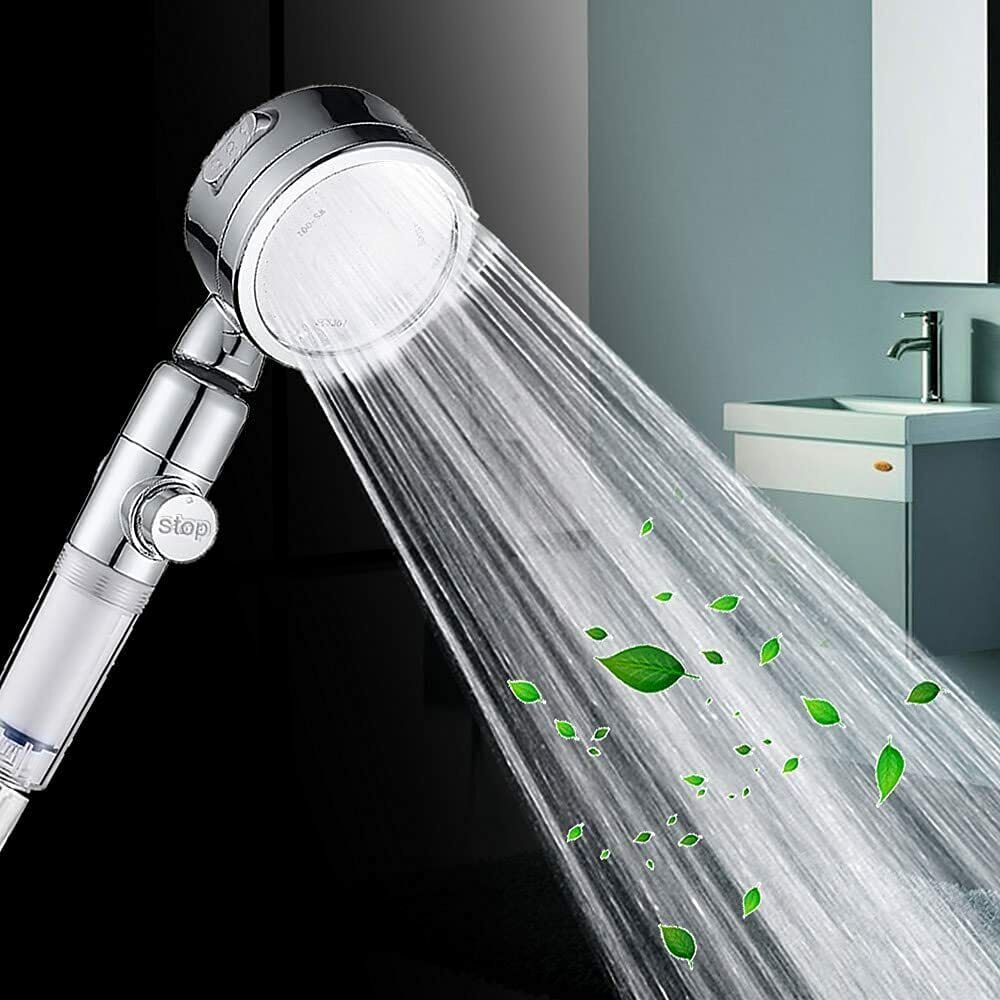 Filtered high-pressure shower head