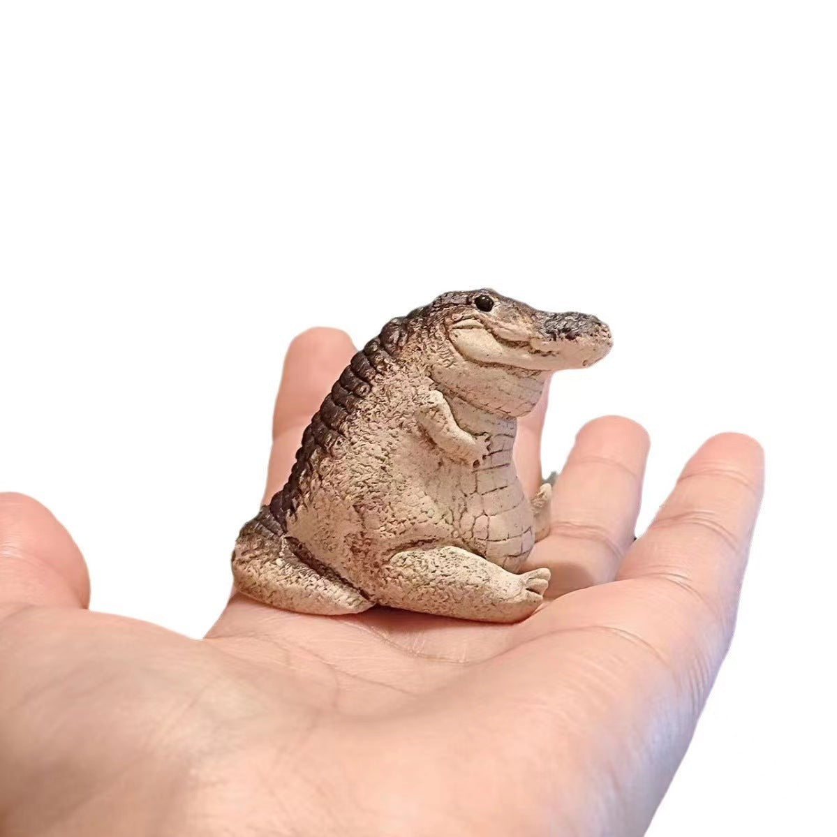 Chubby Crocodile Resin Figurine - Charm for Tables & Shelves product photo 3