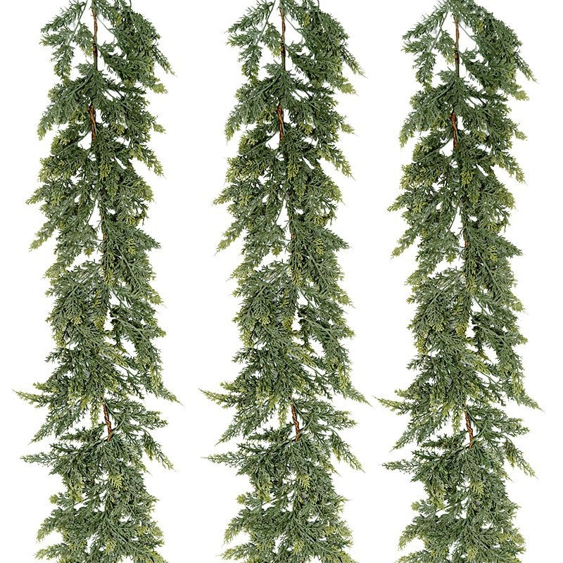 Instant Holiday Greenery: Thickened Artificial Cedar Rattan Garland product photo 5