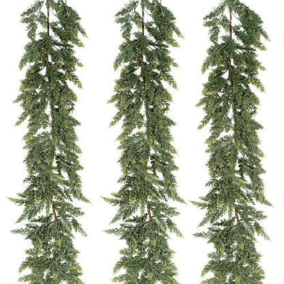 Instant Holiday Greenery: Thickened Artificial Cedar Rattan Garland product photo 5