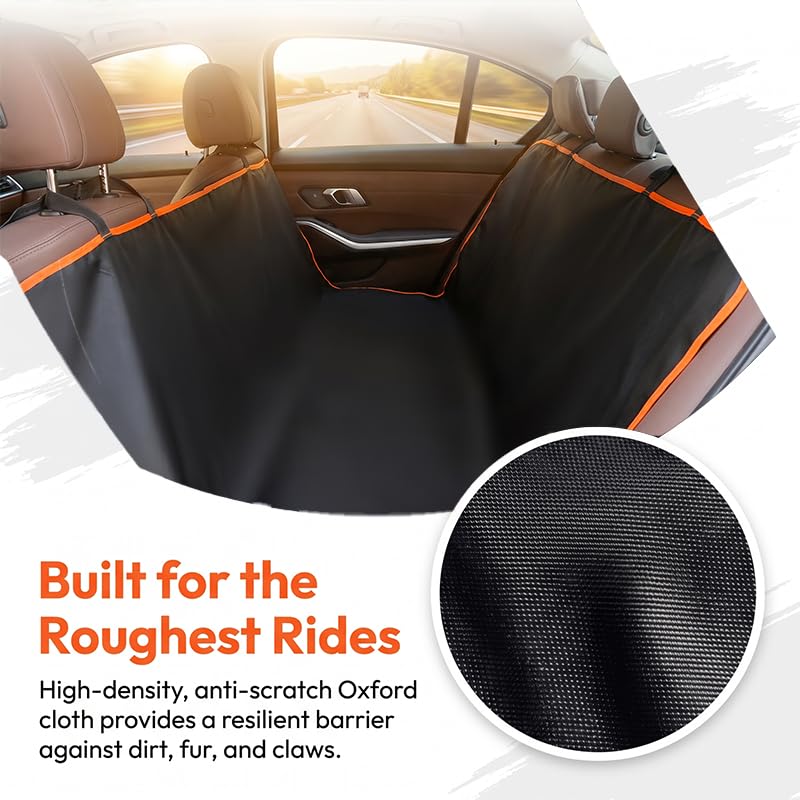 Stop Fur & Scratches: Waterproof Dog Car Seat Cover for Back Seat product photo 5